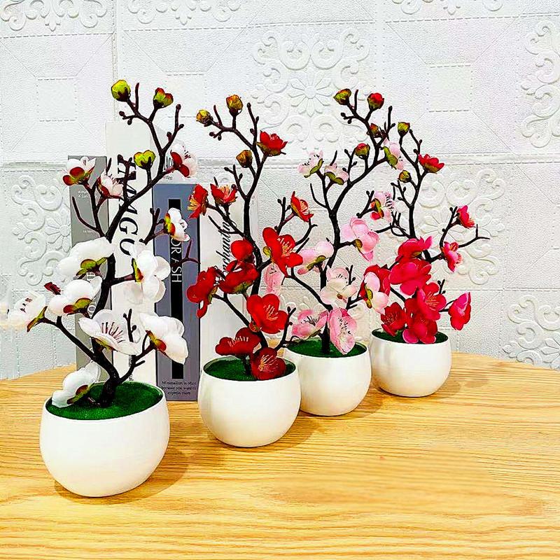 Home Office Background - Simulazione Prugna Vaso di fiori Pianta