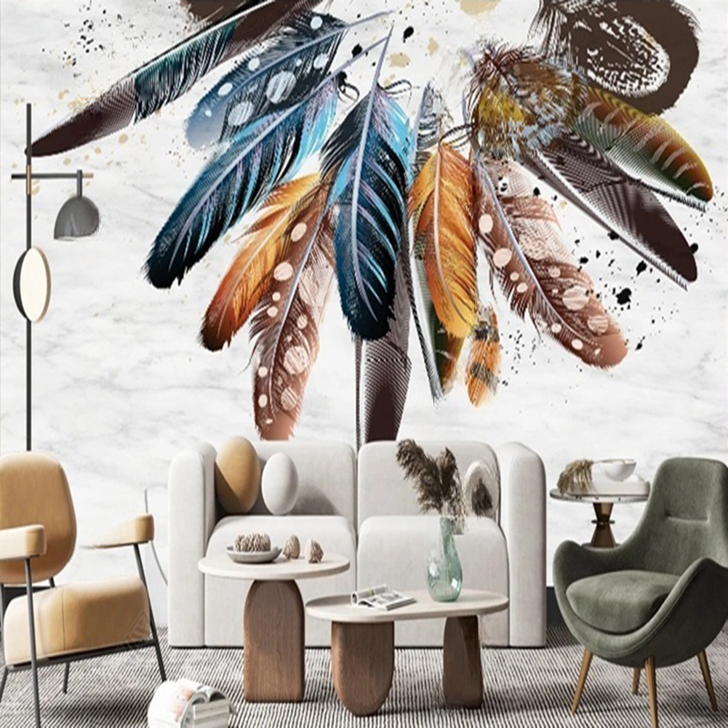 Home Office Background - Carta da parati personalizzata Moderna 3D