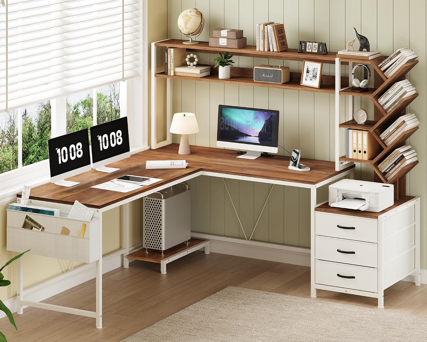 Home Office L Shaped Desk - Scrivania a L da 63