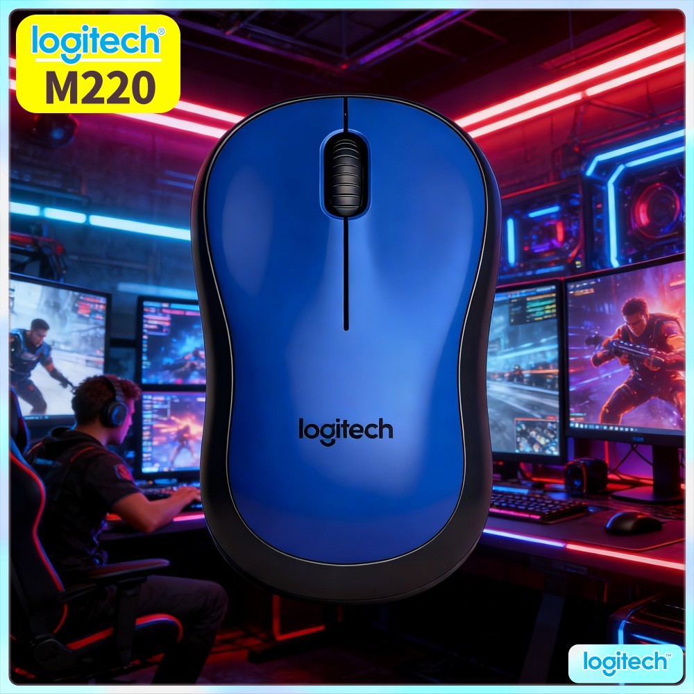 Home Office Layout - Mouse Wireless Silenzioso Logitech M220 con