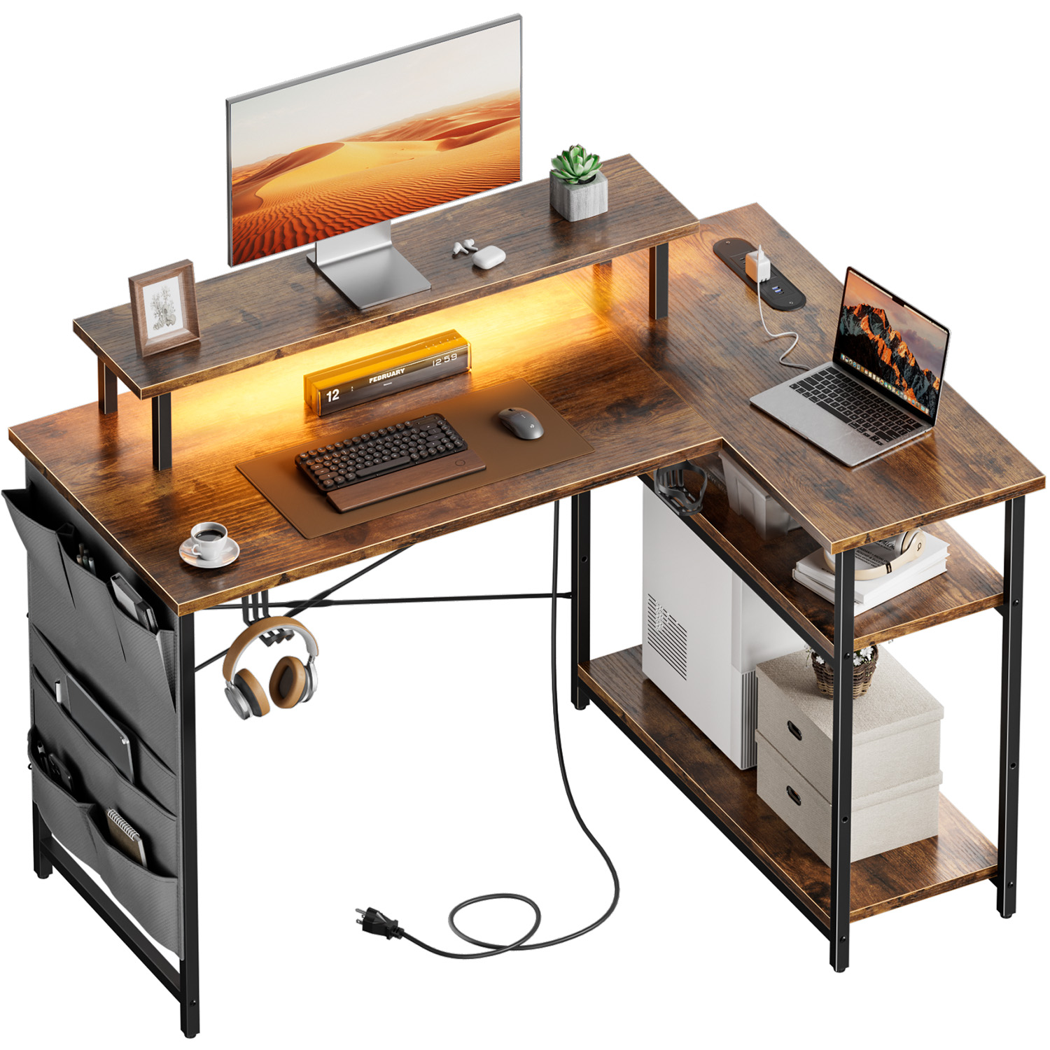 Scrivania per Computer a Forma - Home Office L Shaped Desk recensione e prezzo