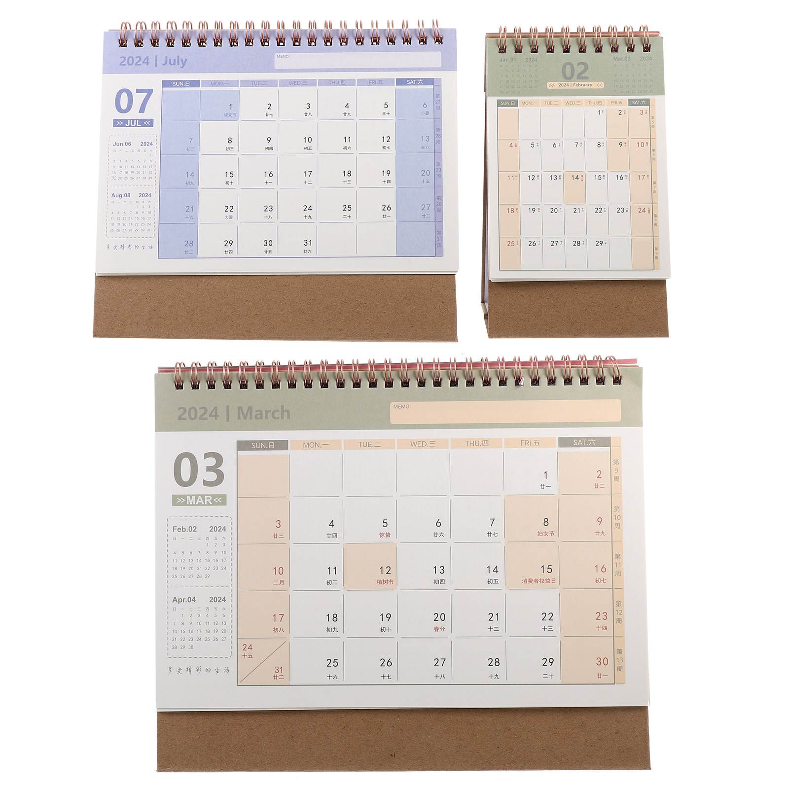3 Pezzi di Eleganti Calendari  - Home Office Design Ideas recensione e prezzo